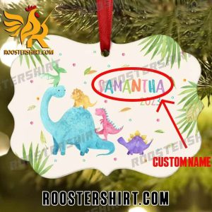 Dinosaur Dino Christmas Ornament Personalized Custom Holiday