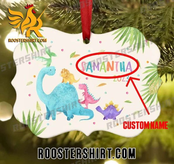 Dinosaur Dino Christmas Ornament Personalized Custom Holiday