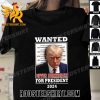 Donald Trump Wanted Never Surrender For President 2024 Unisex T-Shirt