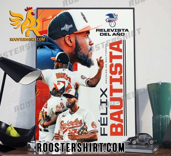 Felix Bautista gana el premio de Relevista del Año de la Liga Americana Poster Canvas