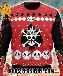Fire Fist Ace Portgas D. Ace One Piece Ugly Christmas Sweater Gift For Anime Fans