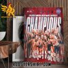 Fresno State Volleyball Champions 2023 Mountain West Championship Poster Canvas