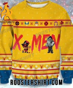 Funny Deadpool And X-Men The New Mutants Marvel Ugly Christmas Sweater Chibi Style