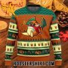 Funny Pokemon Eating Candy Cane Charizard Ugly Christmas Sweaters