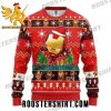 Happy Christmas Iron Man Chibi Pattern Marvel Ugly Christmas Sweater