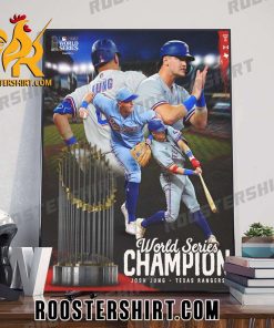Josh Jung and the Texas Rangers are World Champions Poster Canvas