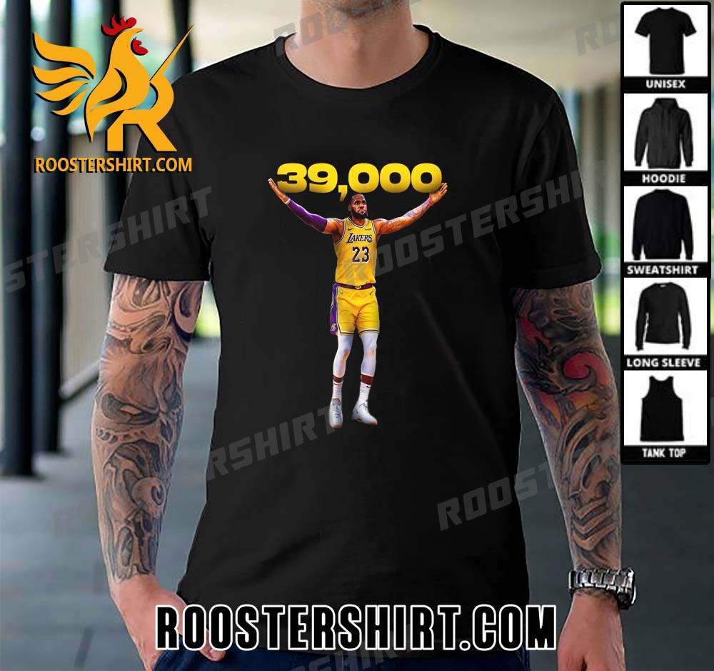LeBron James has just reached 39,000 career points T-Shirt