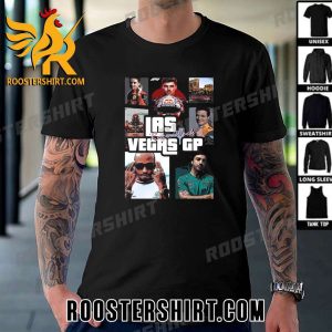 Legend F1 at Las Vegas GP 2023 T-Shirt With Grand Theft Auto GTA Style Poster Canvas