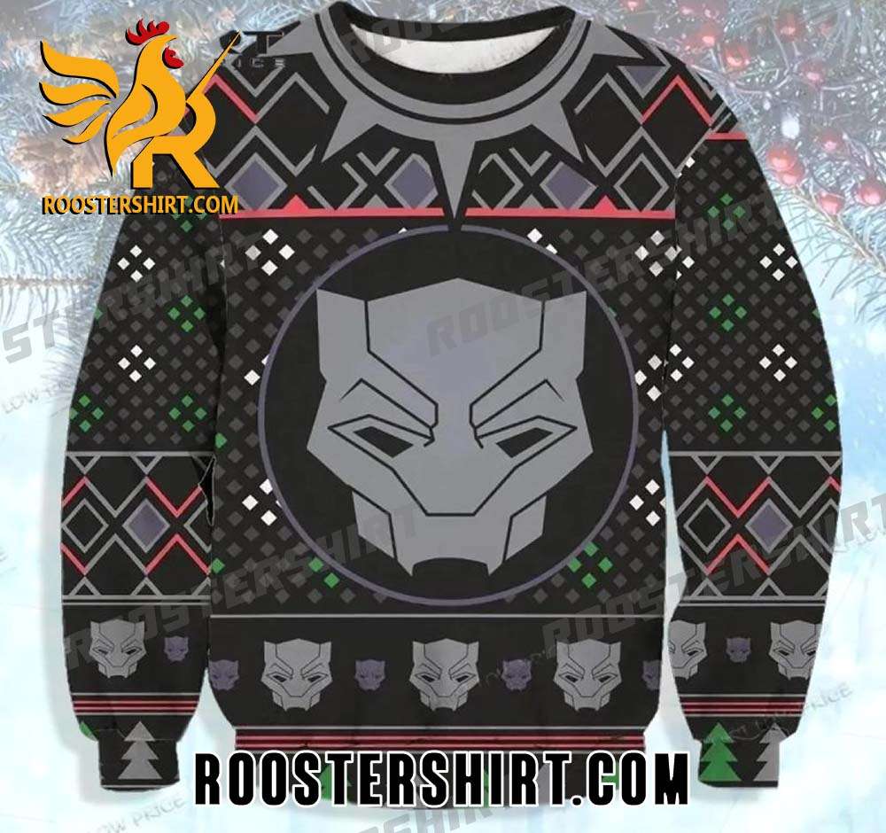 Limited Edition Black Panther Wakanda Forever Marvel Ugly Christmas Sweater