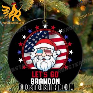 Limited Edition Let’s Go Brandon Santa Claus Ceramic Ornament