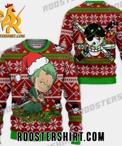 Limited Edition Zoro Chibi Ugly Christmas Sweater Gift For Anime Fans