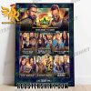 Match couples to compete WWE Crown Jewel 2023 Poster Canvas