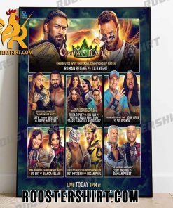 Match couples to compete WWE Crown Jewel 2023 Poster Canvas