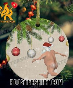 Merry Christmas Naked Santa Ornament Gift For Noel Holidays