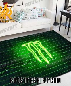 Monster Energy Neon Light Style Rug Home Decor