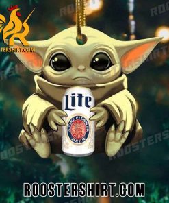 New Design Baby Yoda Hug Miller Lite Ornament