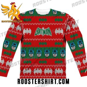 New Design Batman Ugly Christmas Sweater With Green Red Color