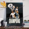 New Design NJ NY Gotham FC 2023 NWSL Champions Poster Canvas