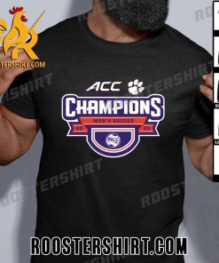 Official Clemson Tigers 2023 ACC Men’s Soccer Conference Tournament Champions Locker Room T-Shirt