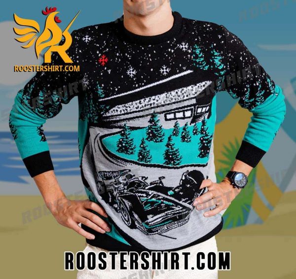 Official Mercedes-AMG PETRONAS F1 Team Ugly Christmas Sweater Gift For Fans