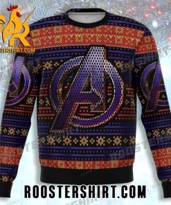 Premium 2023 Avengers Logo Marvel Ugly Christmas Sweater
