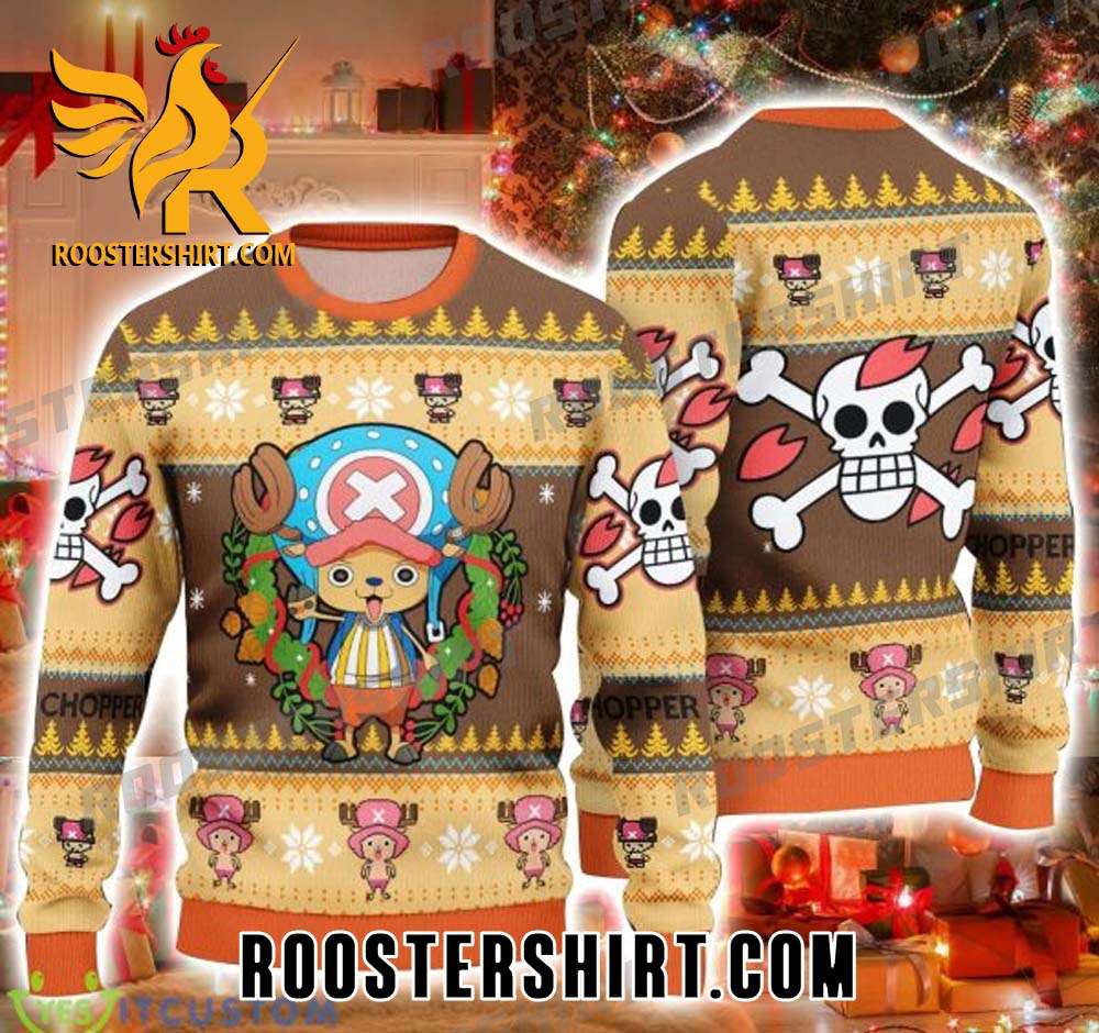 Premium Chopper One Piece Anime Fans Christmas Gift Ugly Christmas Sweater