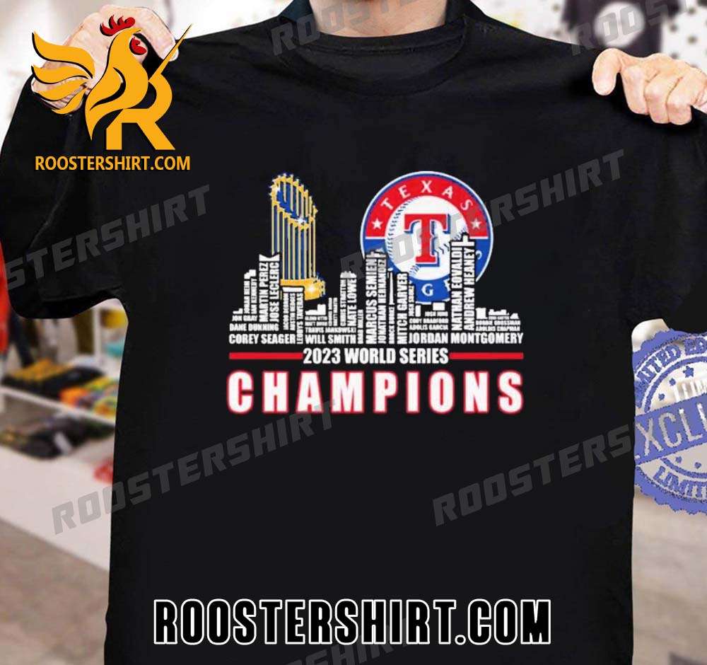 Premium City Name Players Texas Rangers World Champions Unisex T-Shirt
