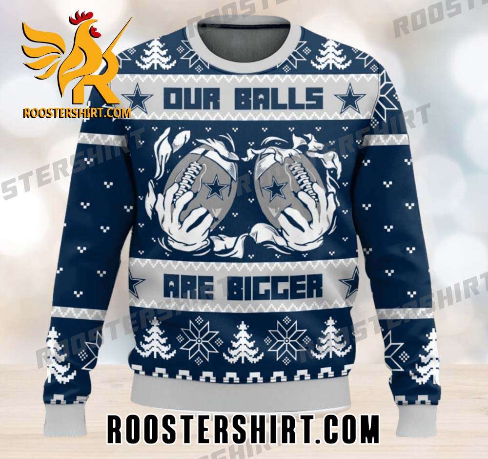Premium Dallas Cowboys Ball Ugly Sweater 3D Printed Men And Women Christmas Gift
