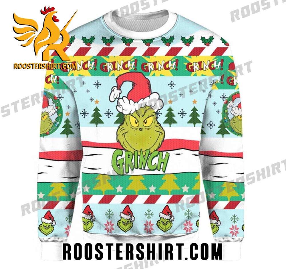 Premium Grinch 2023 Ugly Christmas Sweater Knitted Sweater