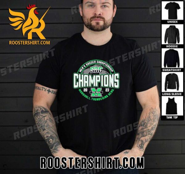 Premium Marshall Thundering Herd 2023 Sun Belt Men’s Soccer Conference Tournament Champions Unisex T-Shirt