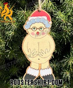 Premium Naked Santa Womens Ornament