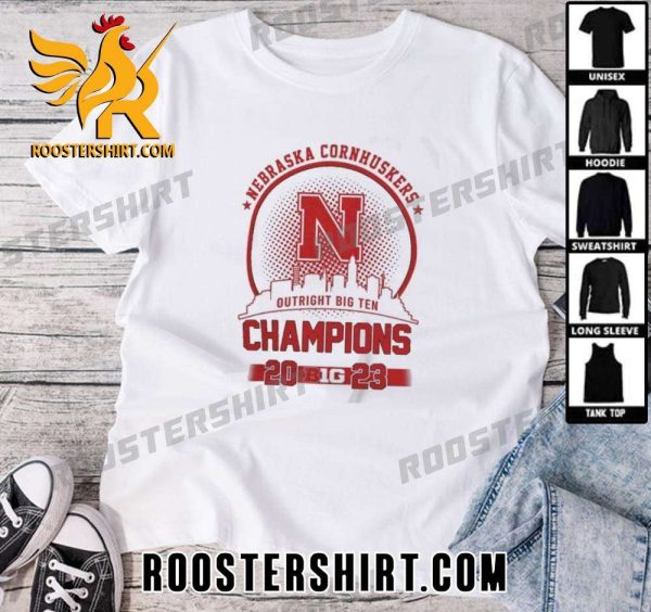 Premium Nebraska Cornhuskers 2023 Outright Big Ten Champions Skyline Unisex T-Shirt