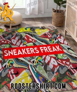 Premium Sneakers Freak Fashion Logo Area Rug Bedroom Rug