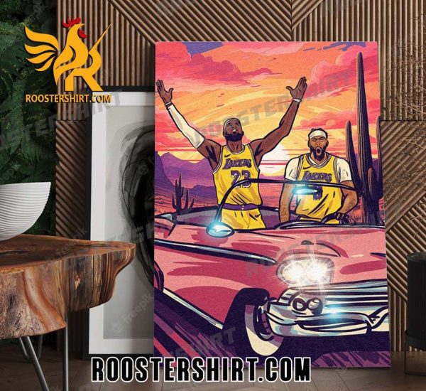 Premium The Lakers leave Phoenix with the NBA in-season tournament win over the Suns Poster Canvas