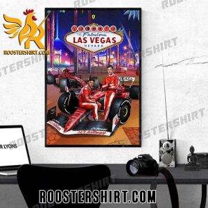 Premium Viva Las Vegas Scuderia Ferrari F1 Is Ready For Las Vegas GP 2023 Poster Canvas