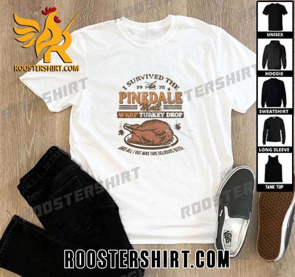 Premium WKRP Turkey Drop Pinedale Mall I Survived Unisex T-Shirt