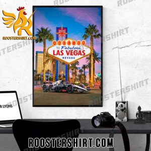 Premium Welcome To Fabulous Las Vegas GP In Nevada Scuderia AlphaTauri F1 Poster Canvas