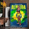Pure dominance by Jailton Almeida at UFC SP Poster Canvas
