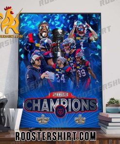 Quality Congrats Montreal Alouettes Are The 2023 Grey Cup Champions Poster Canvas