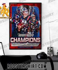 Quality Congratulations To Montreal Alouettes Are The 2023 Grey Cup Champions For The 110th Poster Canvas