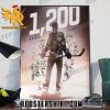 Quality Congratulations to Sidney Crosby 1200 NHL Games With The Pittsburgh Penguins Poster Canvas