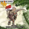 Quality Flat 2D Personalized Dinosaur Christmas Ornament