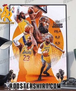 Quality Lebron James Performance In Year 21 Of NBA Poster Canvas