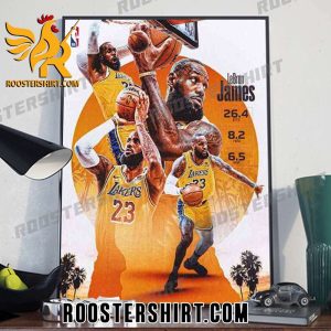 Quality Lebron James Performance In Year 21 Of NBA Poster Canvas