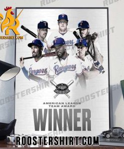 Quality MLB Silver Slugger Squad Texas Rangers Is American League Team Award Winner 2023 Poster Canvas