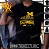 Quality Michigan Wolverines Skyline Players Name 2023 Big Ten East Division Champions Unisex T-Shirt