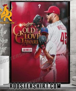 Quality Philadelphia Phillies Zack Wheeler Rawlings Gold Glove Winner Pitcher 2023 Poster Canvas