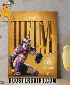 Quality Texas Rangers Jonah Heim Rawlings Gold Glove Winner Catcher 2023 Poster Canvas