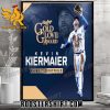 Quality Toronto Blue Jays Kevin Kiermaier Rawlings Gold Glove Winner Outfield 2023 Poster Canvas