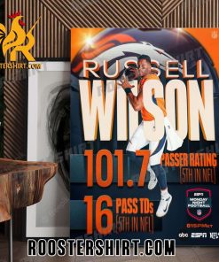 Russell Wilson Stats Career NFL Poster Canvas